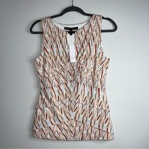 White House Black Market Keyhole Blouse Size S